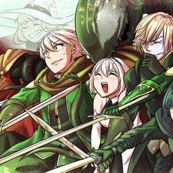 This is a pixiv picture whose title is 【PFLS】突撃～！【公式捏造】.