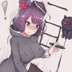 This is a pixiv picture whose title is deadline.