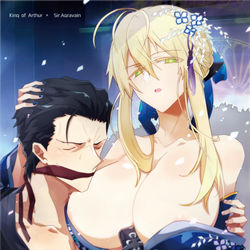 This is a pixiv picture whose title is 【和装獅子アグ】「これは我が懐刀」.