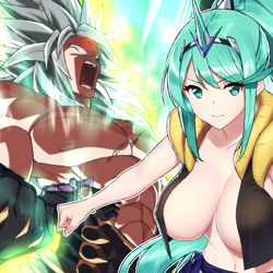 This is a pixiv picture whose title is ゼノブレイド２超　シン.