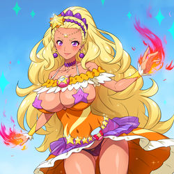 This is a pixiv picture whose title is キュアソレイユ♡.