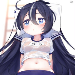 This is a pixiv picture whose title is 宵月.