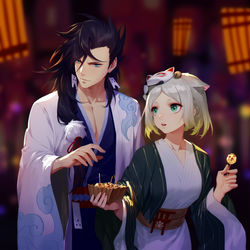 This is a pixiv picture whose title is 饥荒.