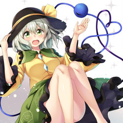 This is a pixiv picture whose title is 生足魅惑のこいしちゃん.