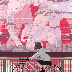 This is a pixiv picture whose title is サバンナの蜃気楼.