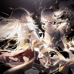 This is a pixiv picture whose title is "交织我们的经纬线，再蔓延“.