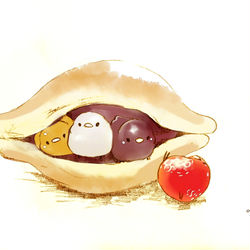This is a pixiv picture whose title is ぎゅうぎゅうどら焼き.
