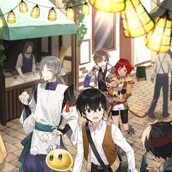 This is a pixiv picture whose title is 最強の鑑定士って誰のこと？6巻.
