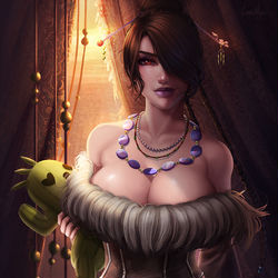 This is a pixiv picture whose title is Lulu from Final Fantasy X.