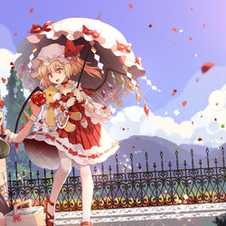 This is a pixiv picture whose title is 午後の紅魔館.