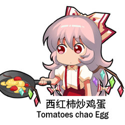This is a pixiv picture whose title is 东方Project-藤原妹红.