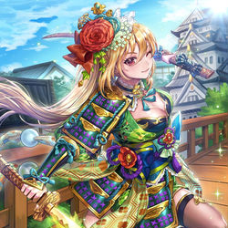 This is a pixiv picture whose title is 戦国姫神ワルキュリエ.