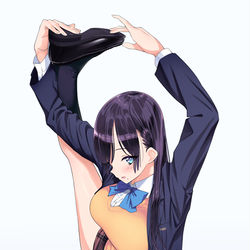 This is a pixiv picture whose title is I字バランスJK.