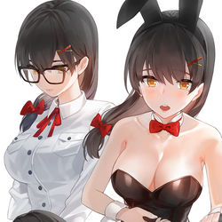 This is a pixiv picture whose title is 彼女の秘密アルバイト.