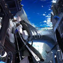 This is a pixiv picture whose title is けもみみ領主はドーナツがお好き.