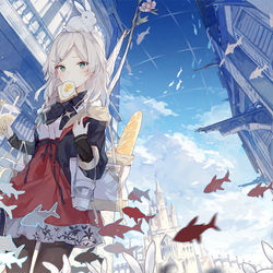This is a pixiv picture whose title is tragic heroine.