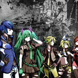 This is a pixiv picture whose title is Vocarock!!!!!!!!!!.