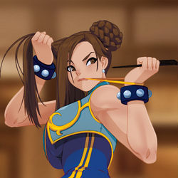 This is a pixiv picture whose title is chun li prep.