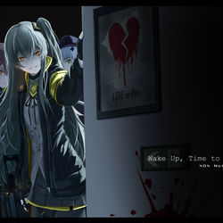 This is a pixiv picture whose title is Task Force 404 plus Blade Runner.