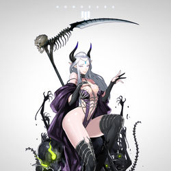 This is a pixiv picture whose title is Dark Summoner.