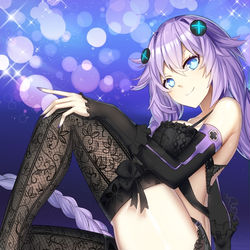 This is a pixiv picture whose title is Purple Heart.