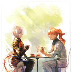 This is a pixiv picture whose title is 『　　の中に』.