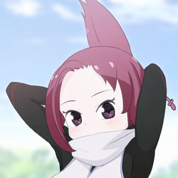 This is a pixiv picture whose title is 髪括りりんちゃん.