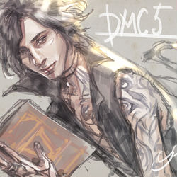 This is a pixiv picture whose title is DMC5クリア記念.