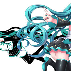 This is a pixiv picture whose title is 【お仕事告知】初音ミク痛車イラスト.