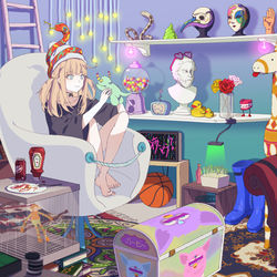 This is a pixiv picture whose title is 変人といわれても.