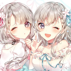 This is a pixiv picture whose title is 💖O-Ku-Ri-Mo-No Sunday💙.