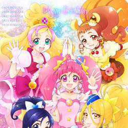 This is a pixiv picture whose title is 4月生まれのプリキュア.
