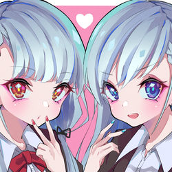 This is a pixiv picture whose title is 久川姉妹.