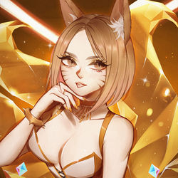 This is a pixiv picture whose title is KDA Ahri.
