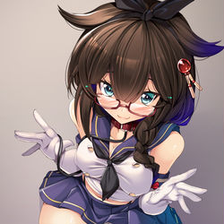 This is a pixiv picture whose title is サブカルクソ時雨で俯瞰の練習.