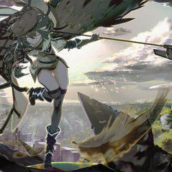 This is a pixiv picture whose title is feather.