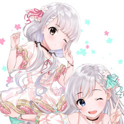 This is a pixiv picture whose title is 久川姉妹.