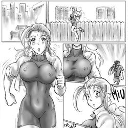 This is a pixiv picture whose title is Miu Fūrinji bodyswap.