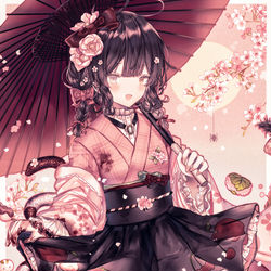 This is a pixiv picture whose title is 🌸.