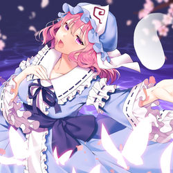 This is a pixiv picture whose title is 西行寺幽々子.