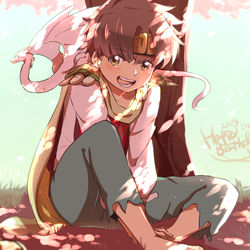 This is a pixiv picture whose title is 悟空おめでと～～～～！！！！🌸.