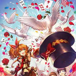 This is a pixiv picture whose title is 1,2,マジック！.