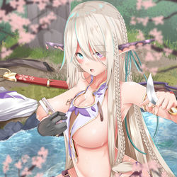 This is a pixiv picture whose title is エルフさんとダイスロールダンジョン10.