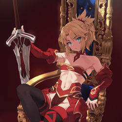 This is a pixiv picture whose title is モードレッド.