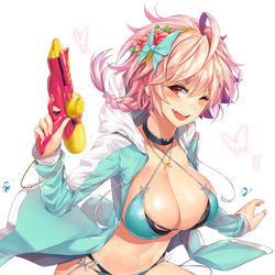 This is a pixiv picture whose title is swimsuit parka nabi.