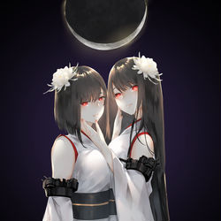 This is a pixiv picture whose title is 扶桑と山城.