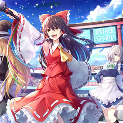 This is a pixiv picture whose title is 空に響く程度の臨場感.