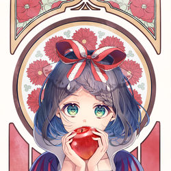 This is a pixiv picture whose title is apple.