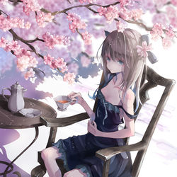 This is a pixiv picture whose title is 花見ちゃん.
