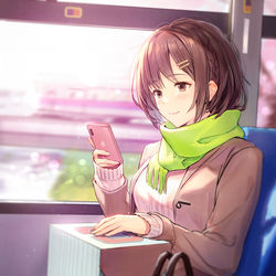 This is a pixiv picture whose title is 春、君想う.